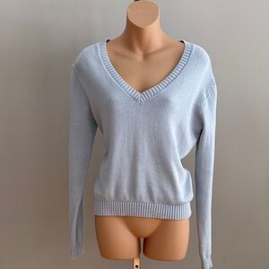 PacSun Baby Blue V-neck Sweater size Small
